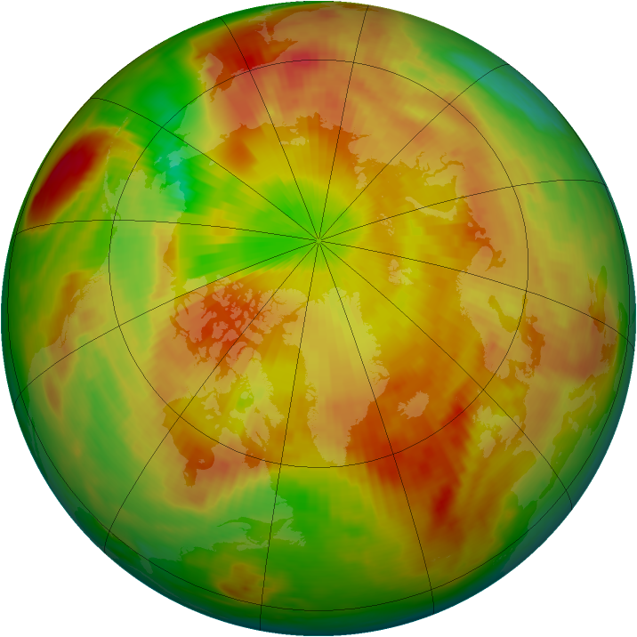 Arctic ozone map for 06 May 1981